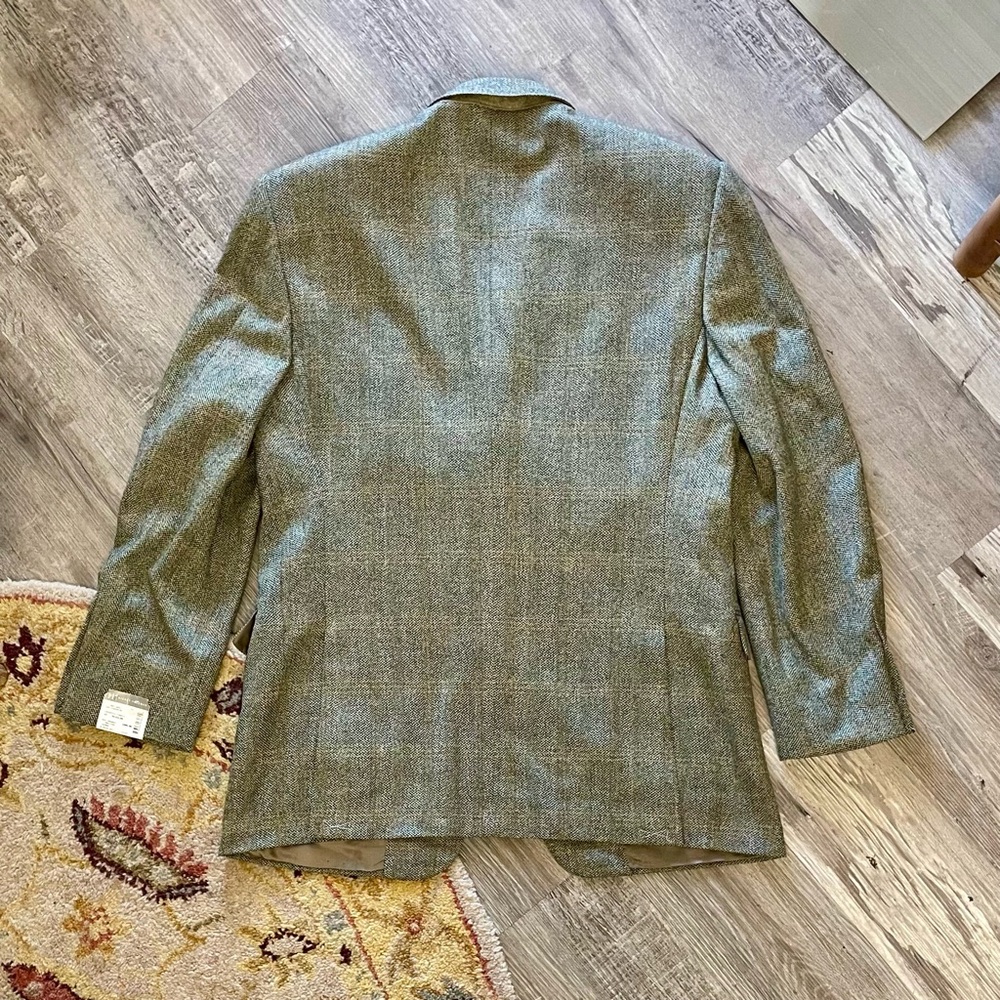 NWT Hickey Freeman Madison Blazer Green Wool and Cashmere Blend Sport Coat 42 - Picture 11 of 15